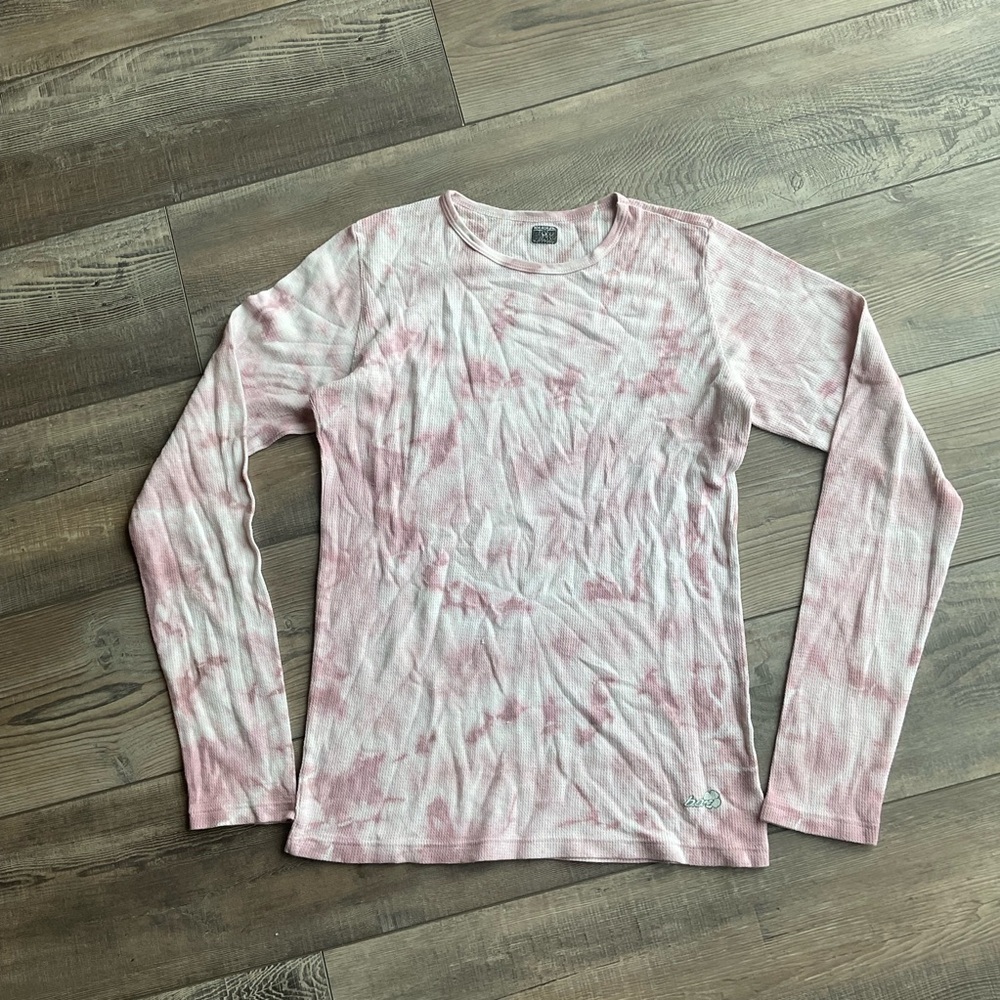 Pink Tie-Dye Long Sleeve Top